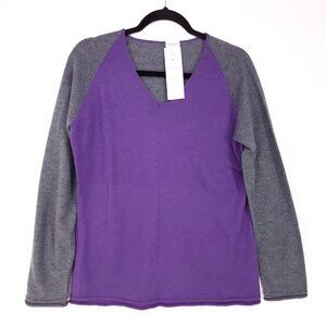 Armani Collezioni Virgin Wool Sweater Size 12 Womens Pullover Top Made in Italy
